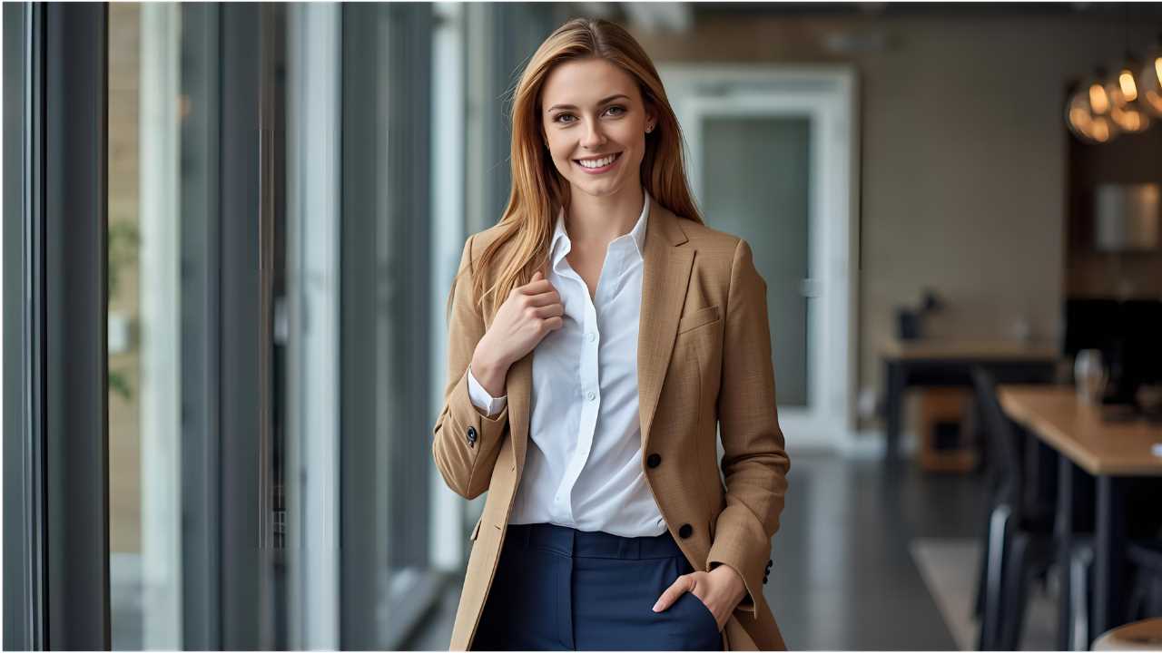 What is business casual woman